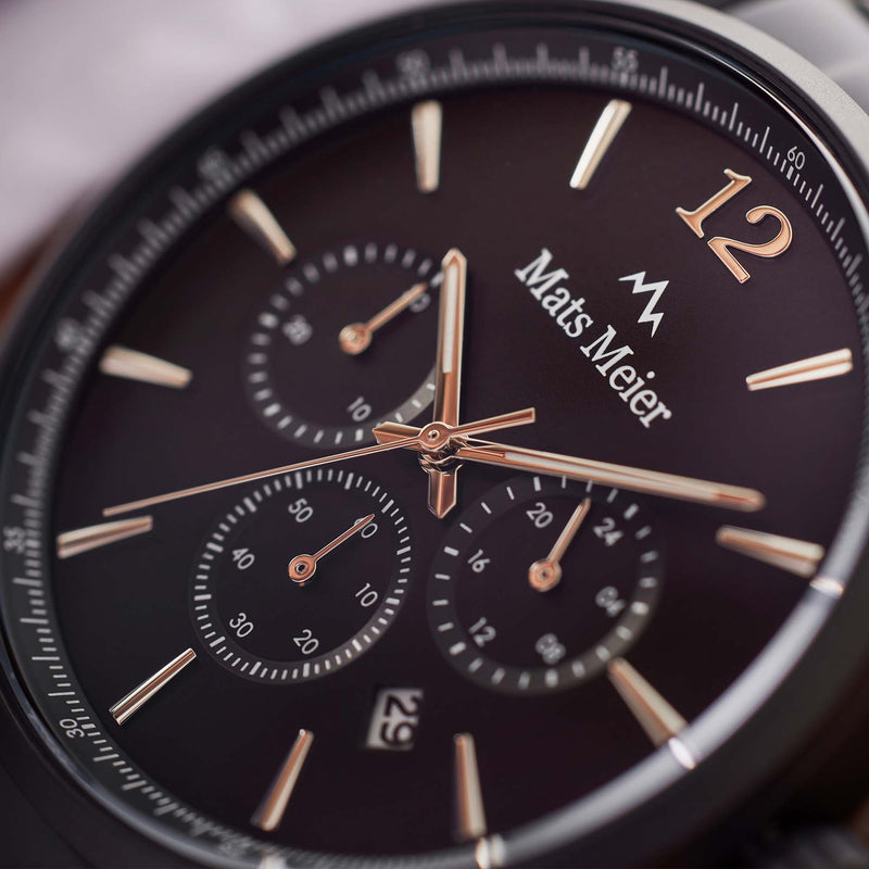 Mats Meier Grand Cornier Chrono Mat Zwart Horloge MM00109-zoom-
