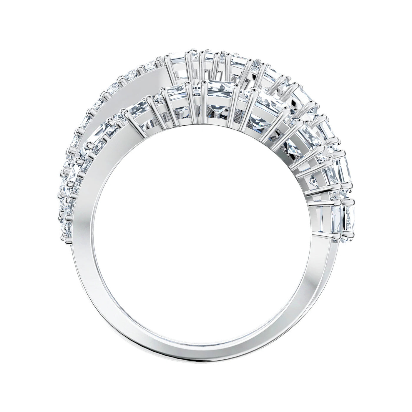 Swarovski Twist Silver Ring 5584650