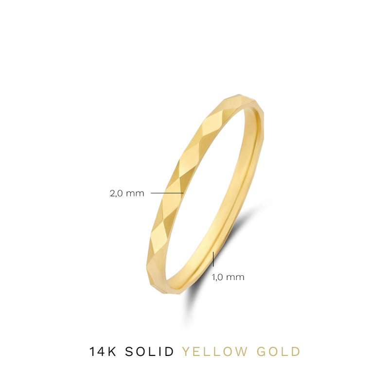 Isabel Bernard Rivoli Laura 14 karaat gouden ring IB330066-60-zoom-