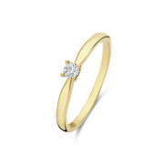Isabel Bernard De la Paix Christine 14 karaat gouden ring | diamant 0.10 ct | IBD330003-56