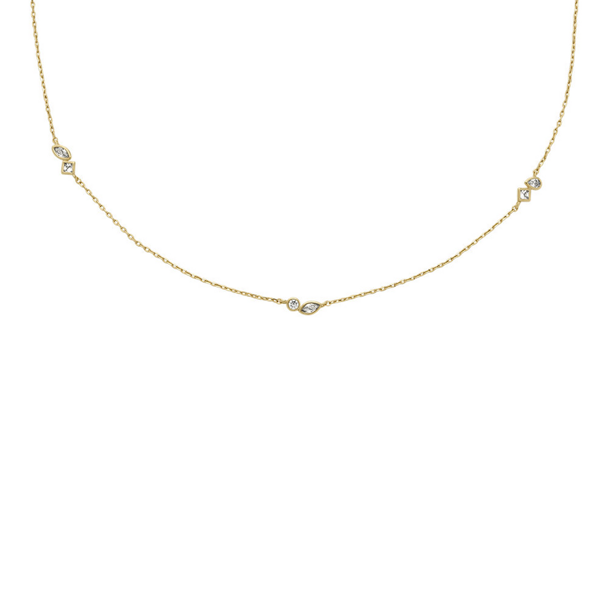 Fossil Ellis Brass Necklace JA7287710