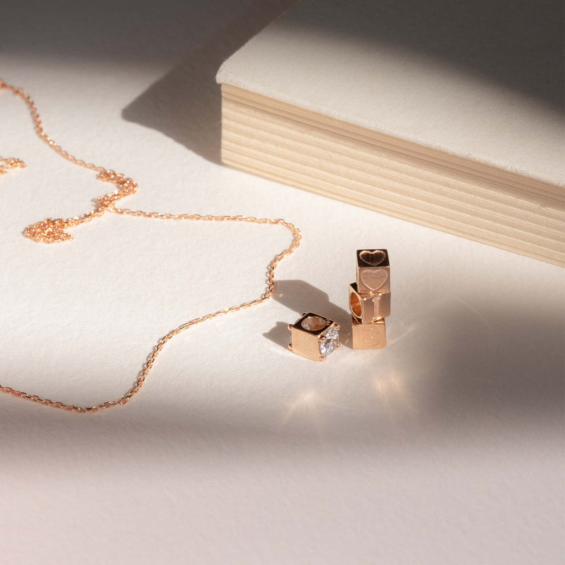 Isabel Bernard La Concorde Felie 14 Karaat Rosé Gouden Kubus Bedel IB350049-zoom-