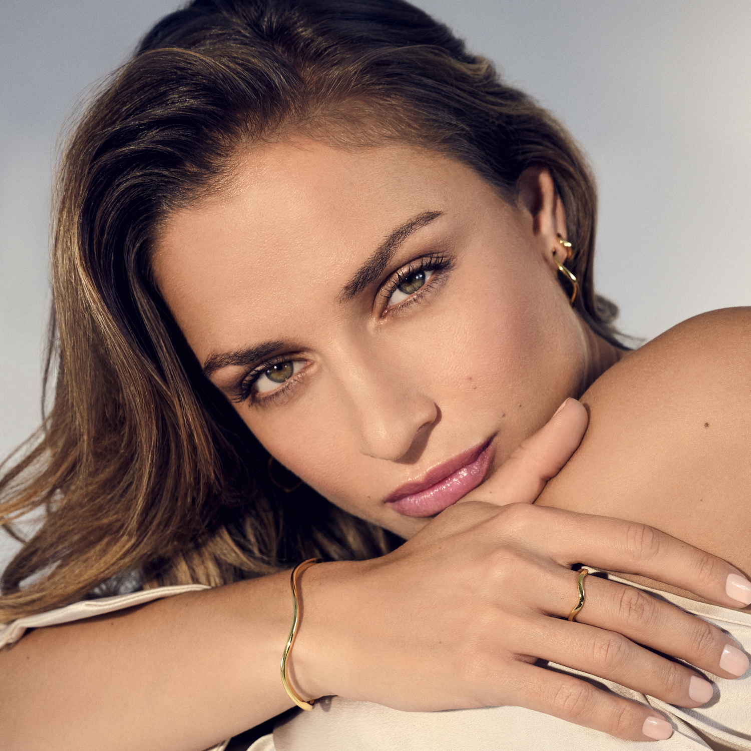 Sif Jakobs Ellera Waves Pianura Gold Plated Ring SJ-R3869-YG-58