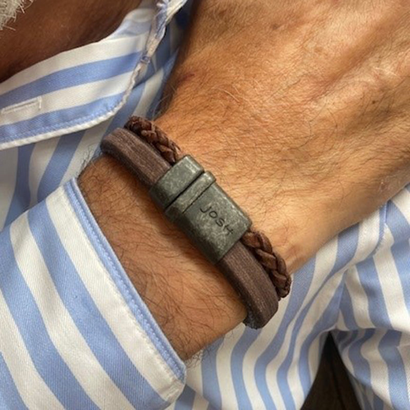 Josh Brown Bracelet 09264-bra-VB/BROWN/L-zoom-