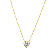 Sif Jakobs Amorino Gold Plated Zirconia Necklace SJ-N2492-CZ-YG