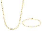 Parte Di Me Sorprendimi 925 Sterling Zilveren Gold Plated Ketting en Armband Giftset PDM90080