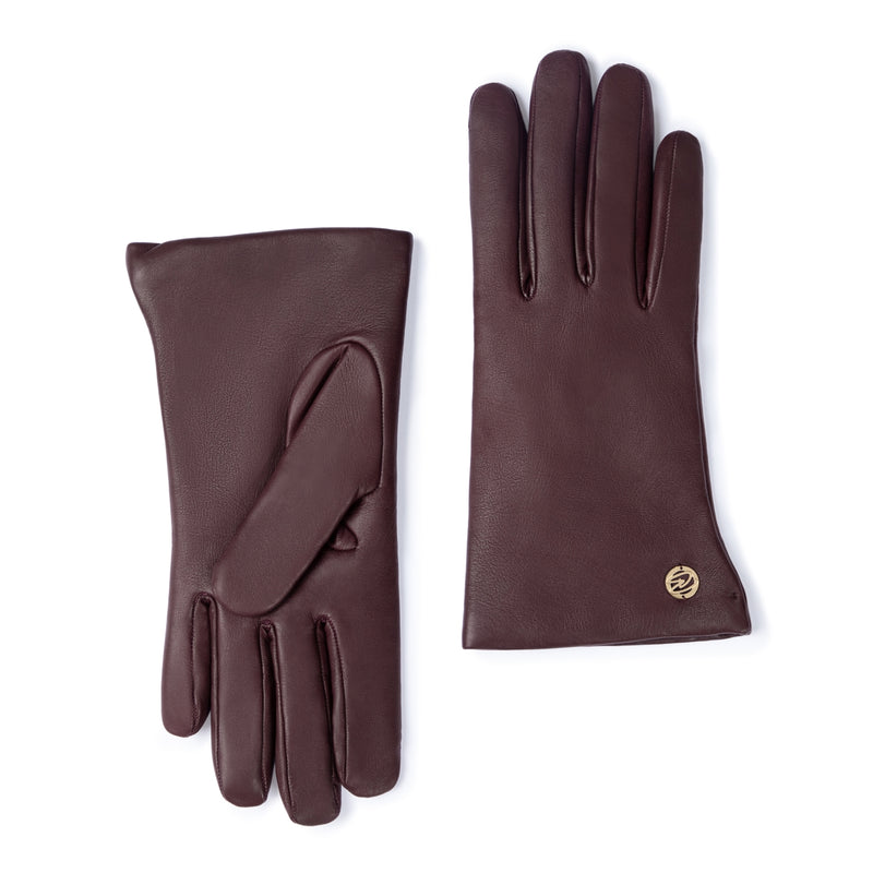Isabel Bernard Isabel Bernard Honoré Eleanor donkerbruine leren handschoenen van geitenleer IB67000-331-8-zoom-