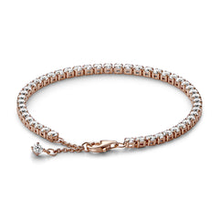 Pandora Timeless Sparkling Tennis Bracelet Armband 581469C01-20 Met 14K Roségouden Plating