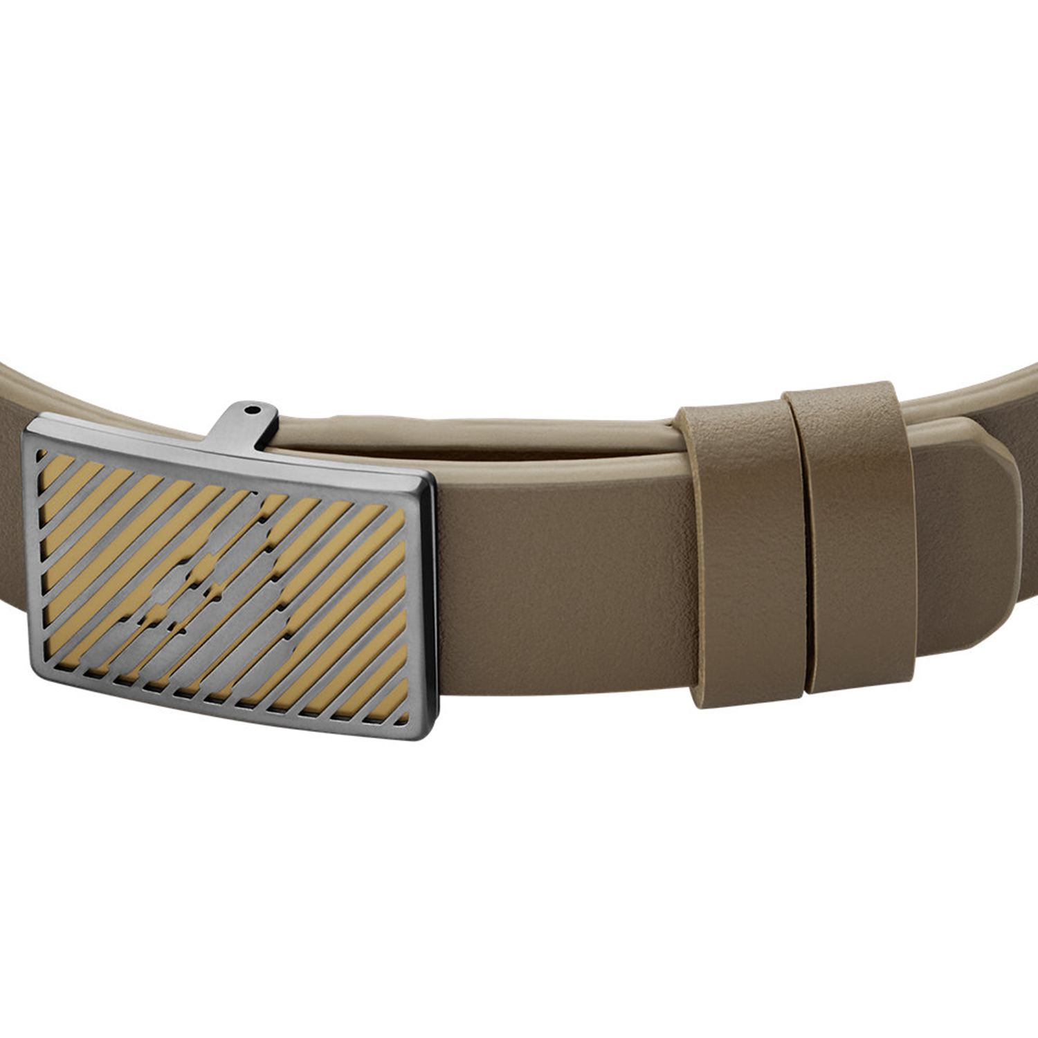 Emporio Armani Brown Leather Bracelet EGS3240060