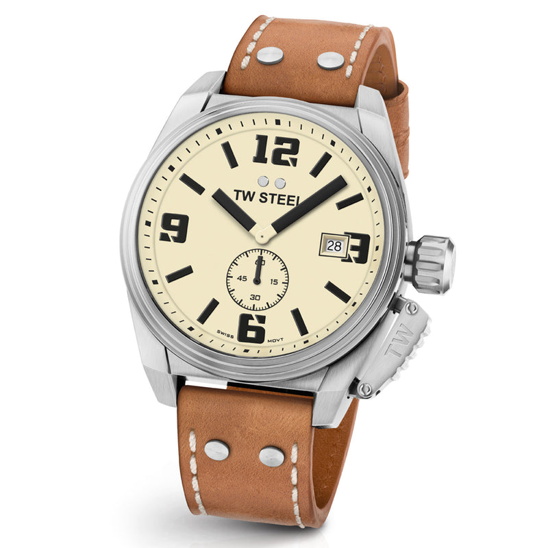 TW Steel Canteen Crème Heren Horloge 2002-TW1000-zoom-