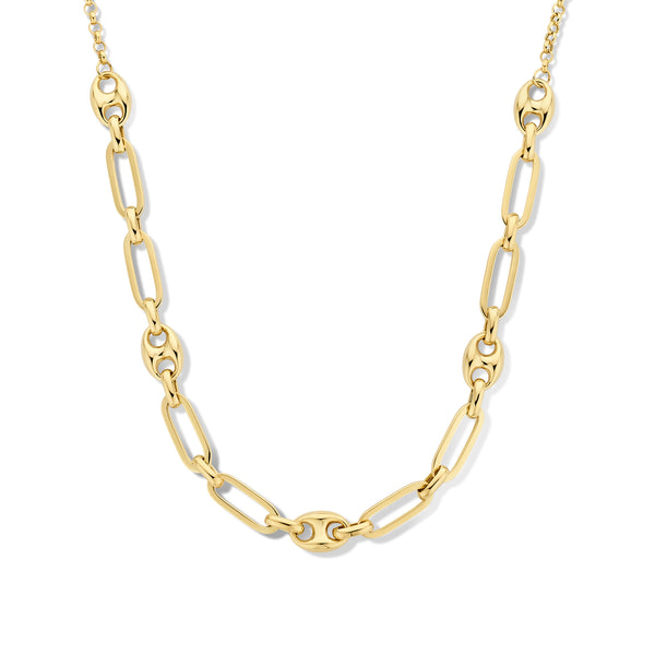 Aidee Demie 14 karaat gouden ketting met schakels