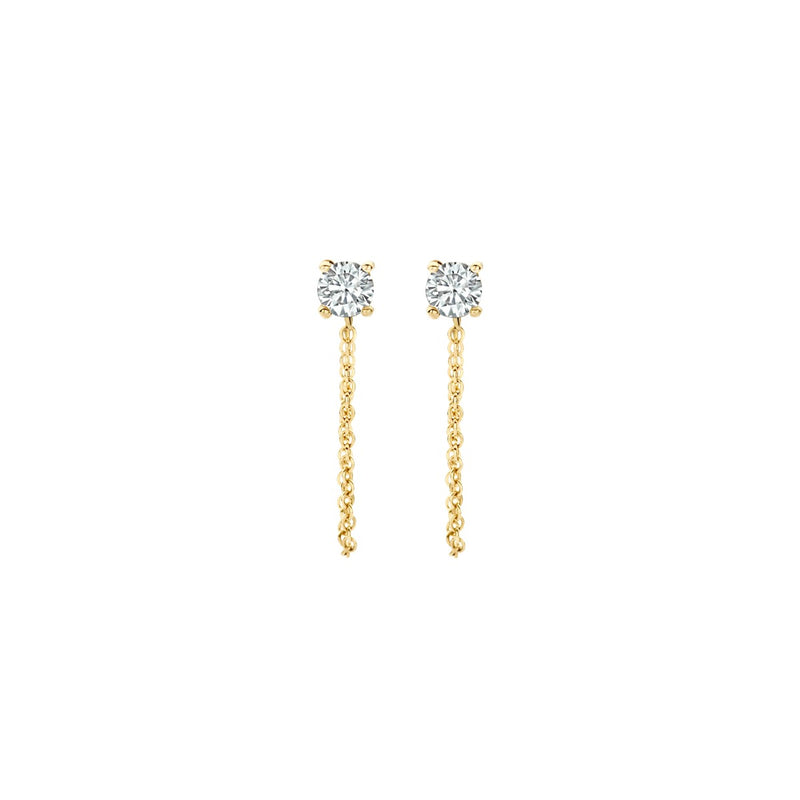 Blush 14 karaat Gouden Oorknoppen 7345YZI-zoom-