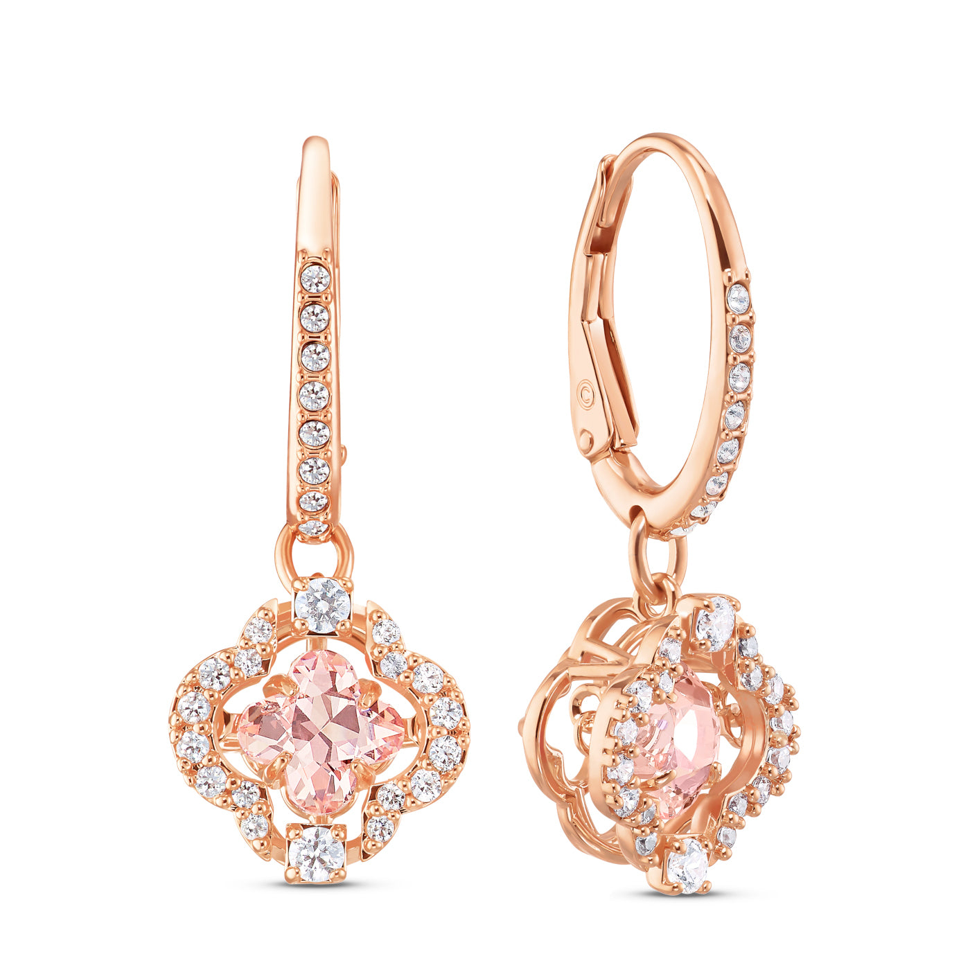 Swarovski Sparkling Rose gold Ear Stud 5516477