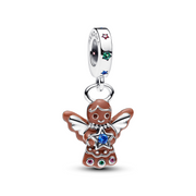 Pandora Moments 925 Sterling Silver Gingerbread Angel Dangle Charm 794247C01