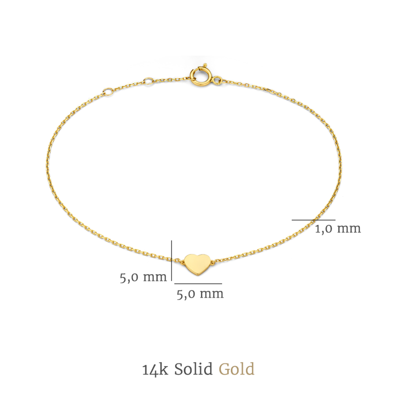Isabel Bernard Cadeau d'Isabel 14 Carat Golden Necklace and Bracelet giftset IB90062