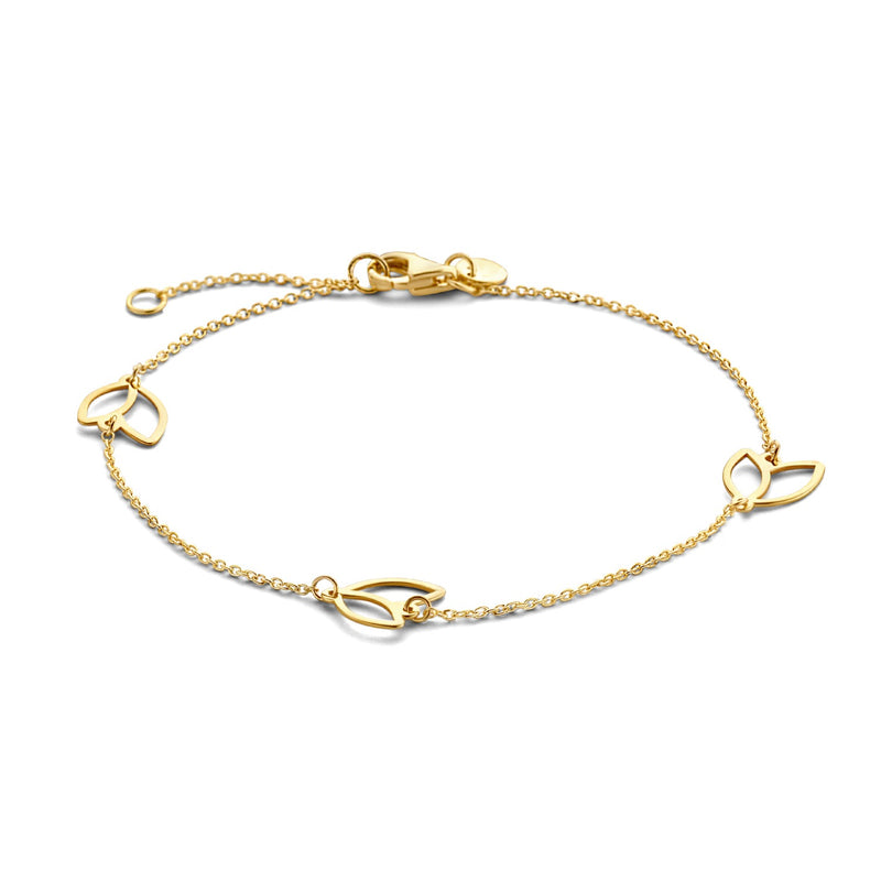 Isabel Bernard Cadeau d'Isabel 14 karaat gouden ketting en armband giftset IB90187-zoom-