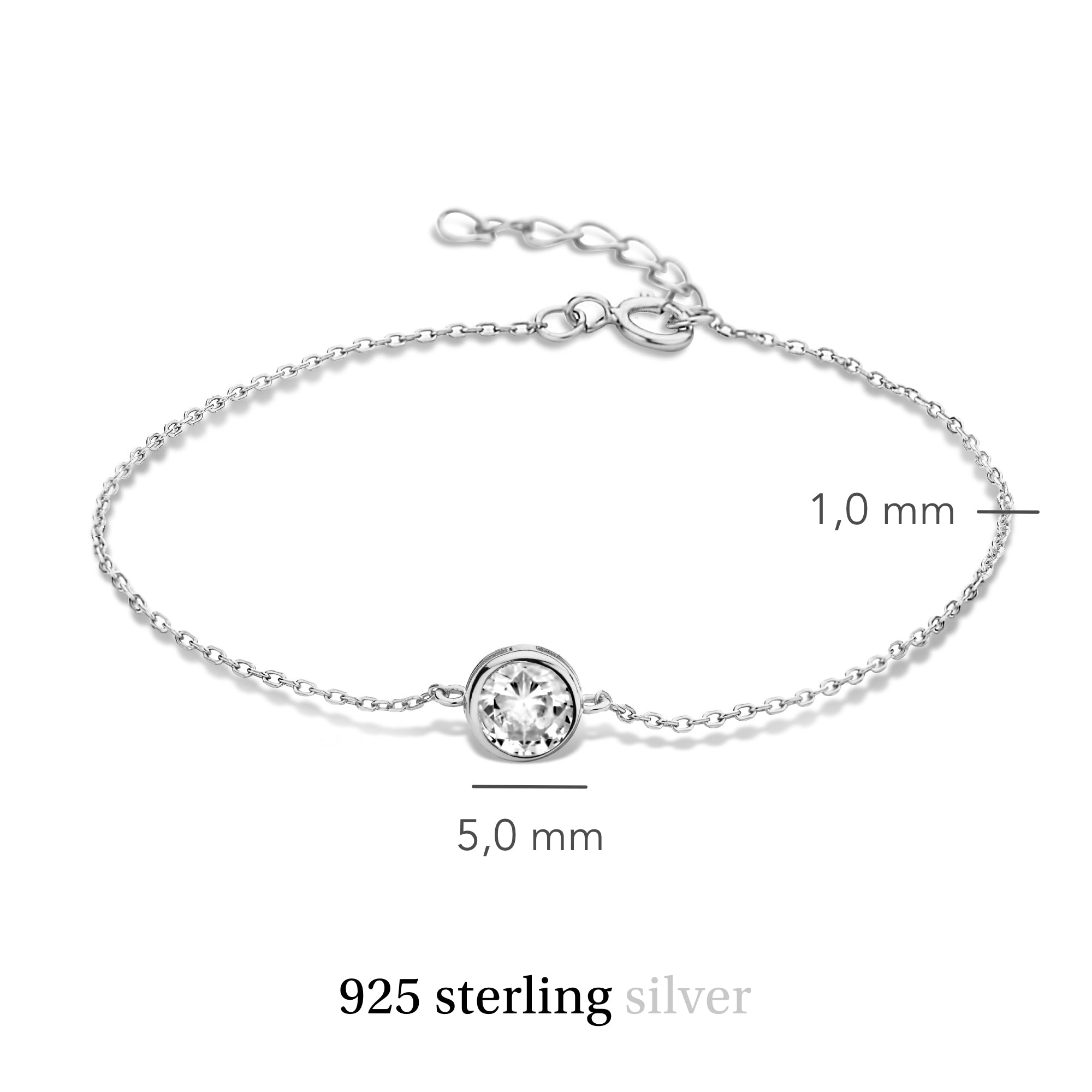 Violet Hamden Venus 925 Sterling Silver BraceletwithBirthstone VH320009-DEC