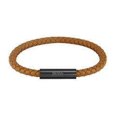 Hugo Boss BOSS Braided Leather Leather Bracelet 2002-HBJ1580153