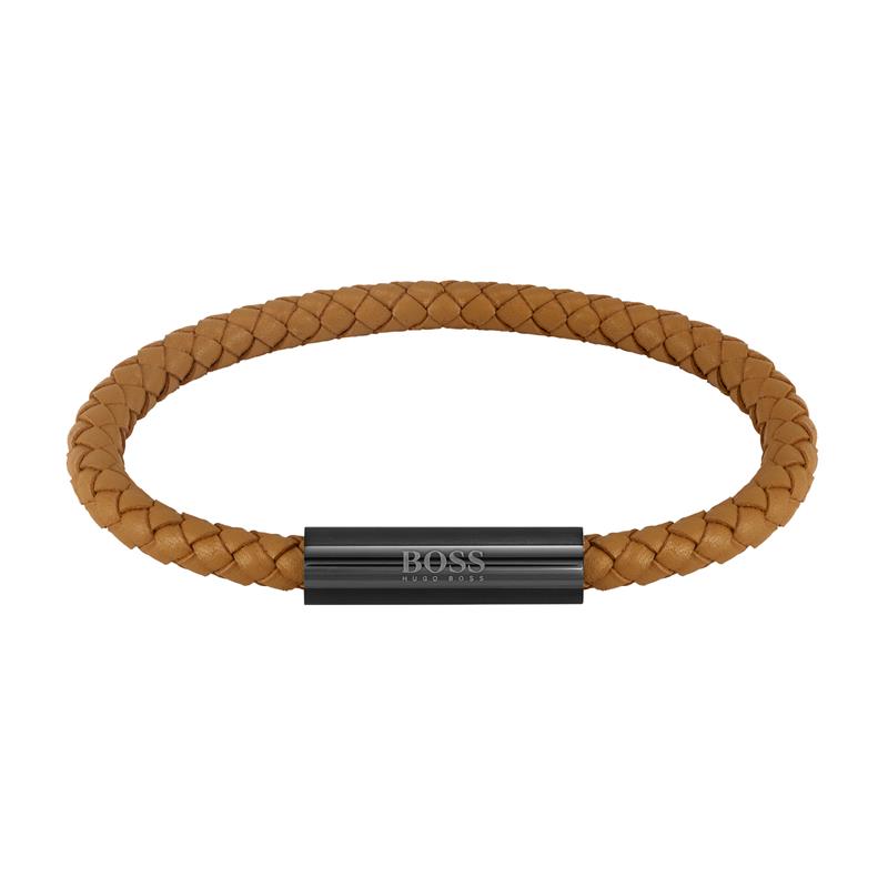 Hugo Boss BOSS Braided Leren Leren Armband 2002-HBJ1580153-zoom-