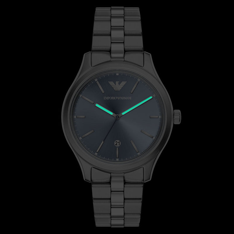 Emporio Armani Round Blue Dial Watch AR11748-zoom-