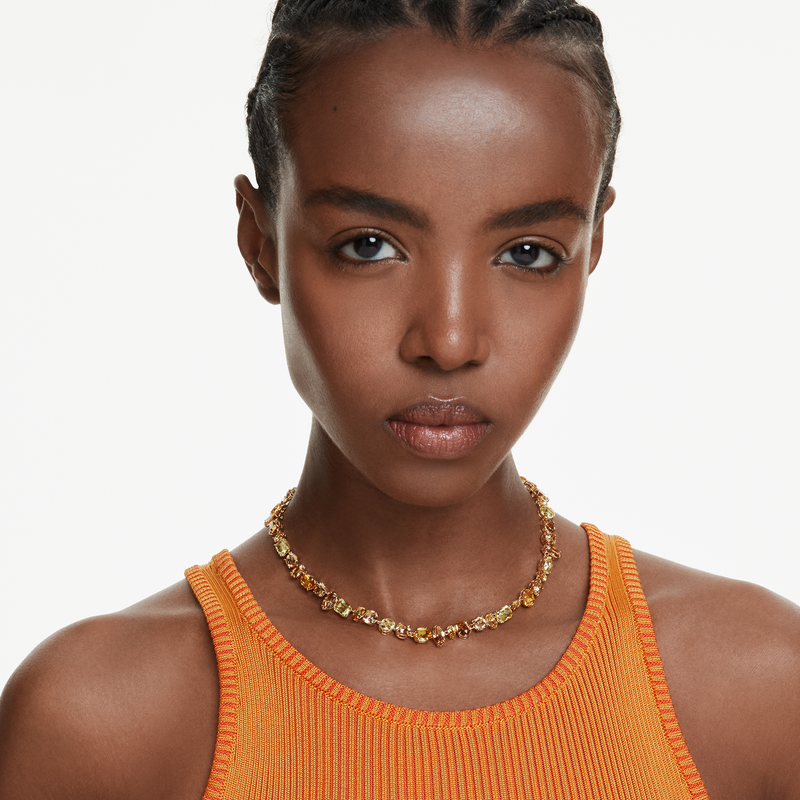 Swarovski Gema Gold Coloured Necklace 5718071-zoom-