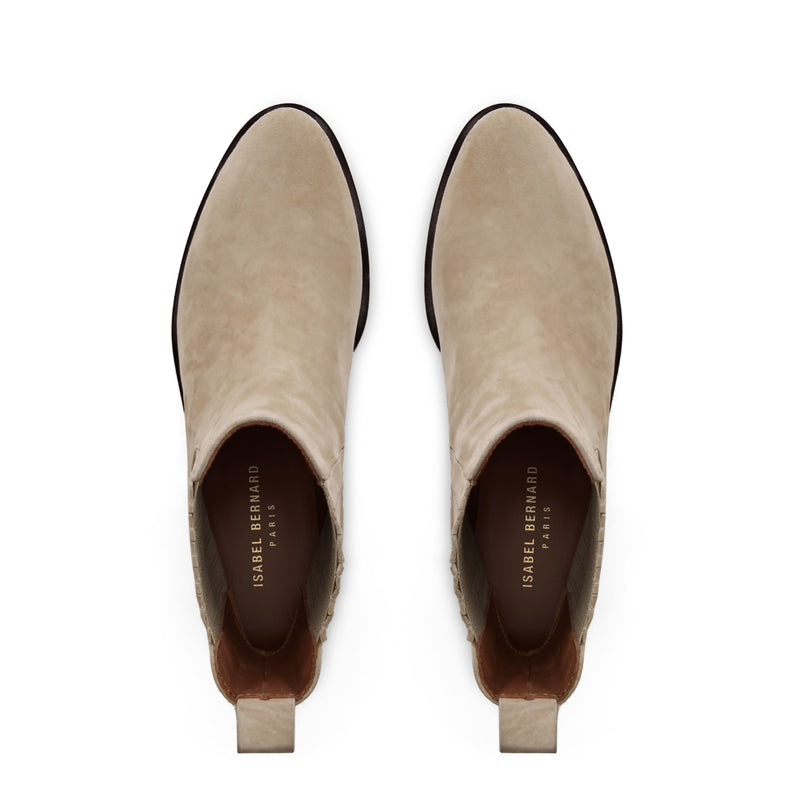 Isabel Bernard Vendôme Chey Beige Suède Chelsea Boots IB53000SS-174-37-zoom-