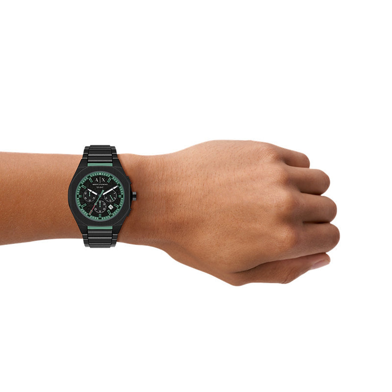 Armani Exchange Sync Round Black Dial Watch AX4294-zoom-