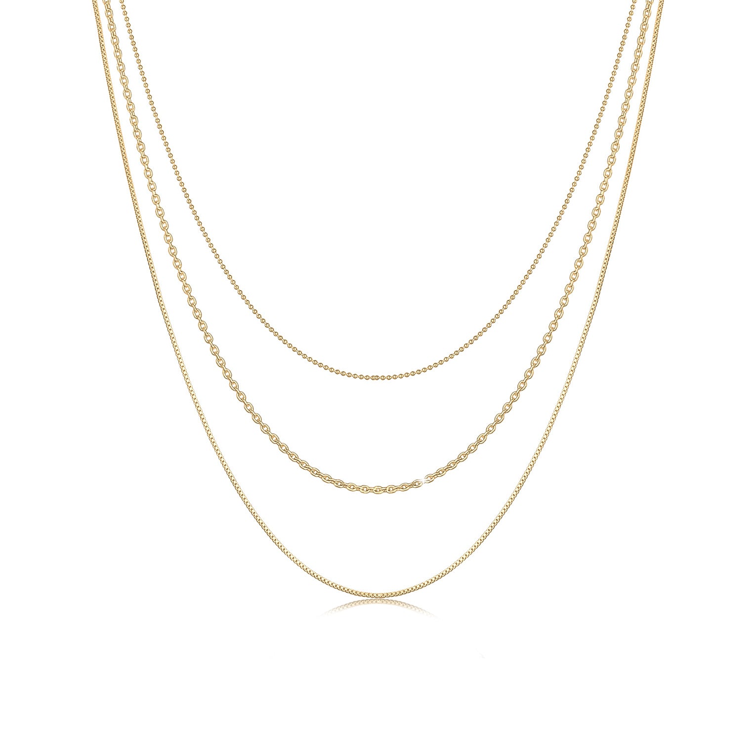 Elli 925 Sterling Silver Layered 2004-BF-0007740-001