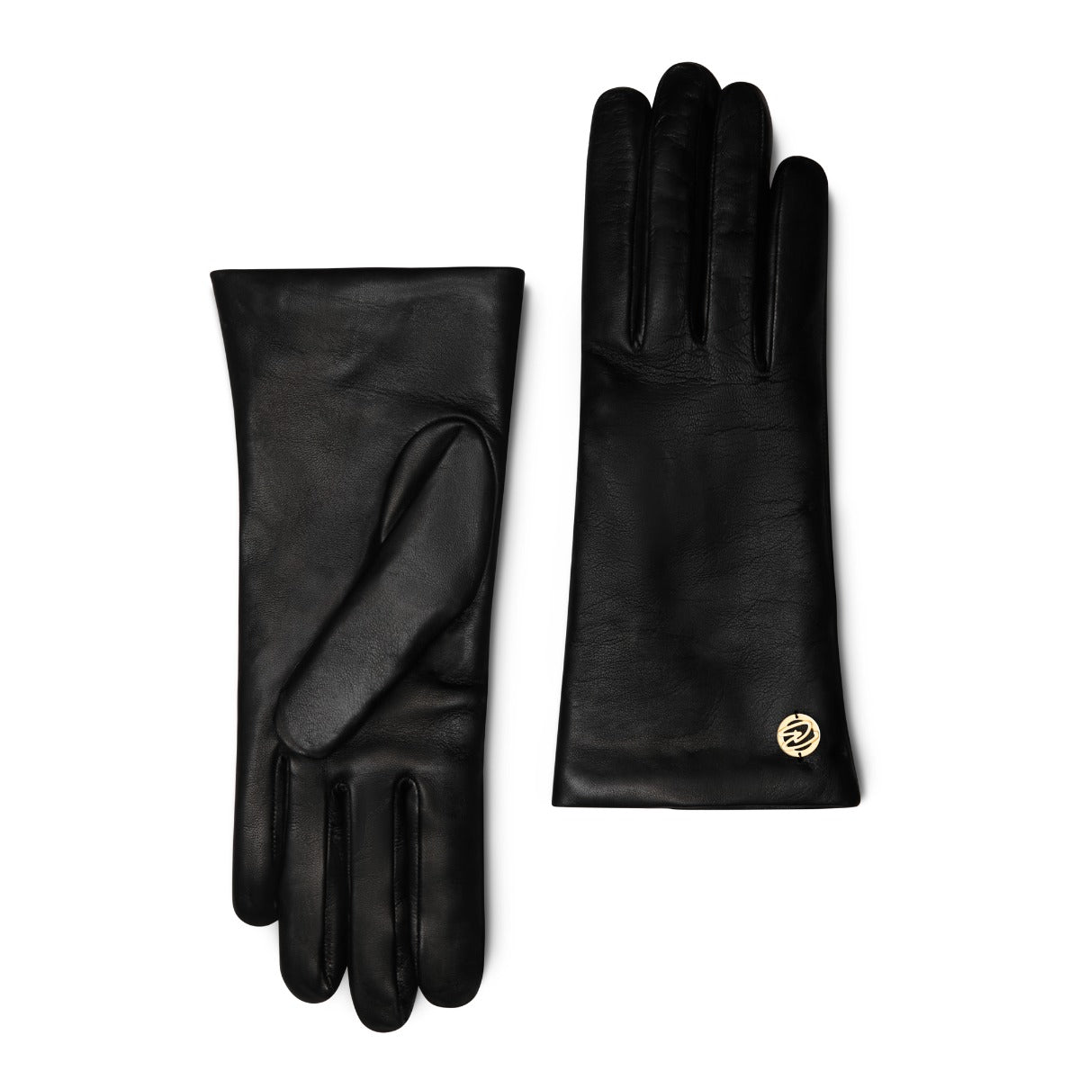 Isabel Bernard Honoré Eleanor black goatskin leather gloves IB67000-301-