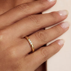 Isabel Bernard De La Paix Elise Ring With Diamonds 0.05 Carat IBD330050-50