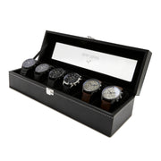 Mats Meier Mont Fort Zwarte Horlogebox voor 6 Horloges MM-Watchbox-1915