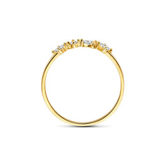 Beloro Jewels Monte Napoleone Mea 9 karat gold ring with zirconia BO330030-50