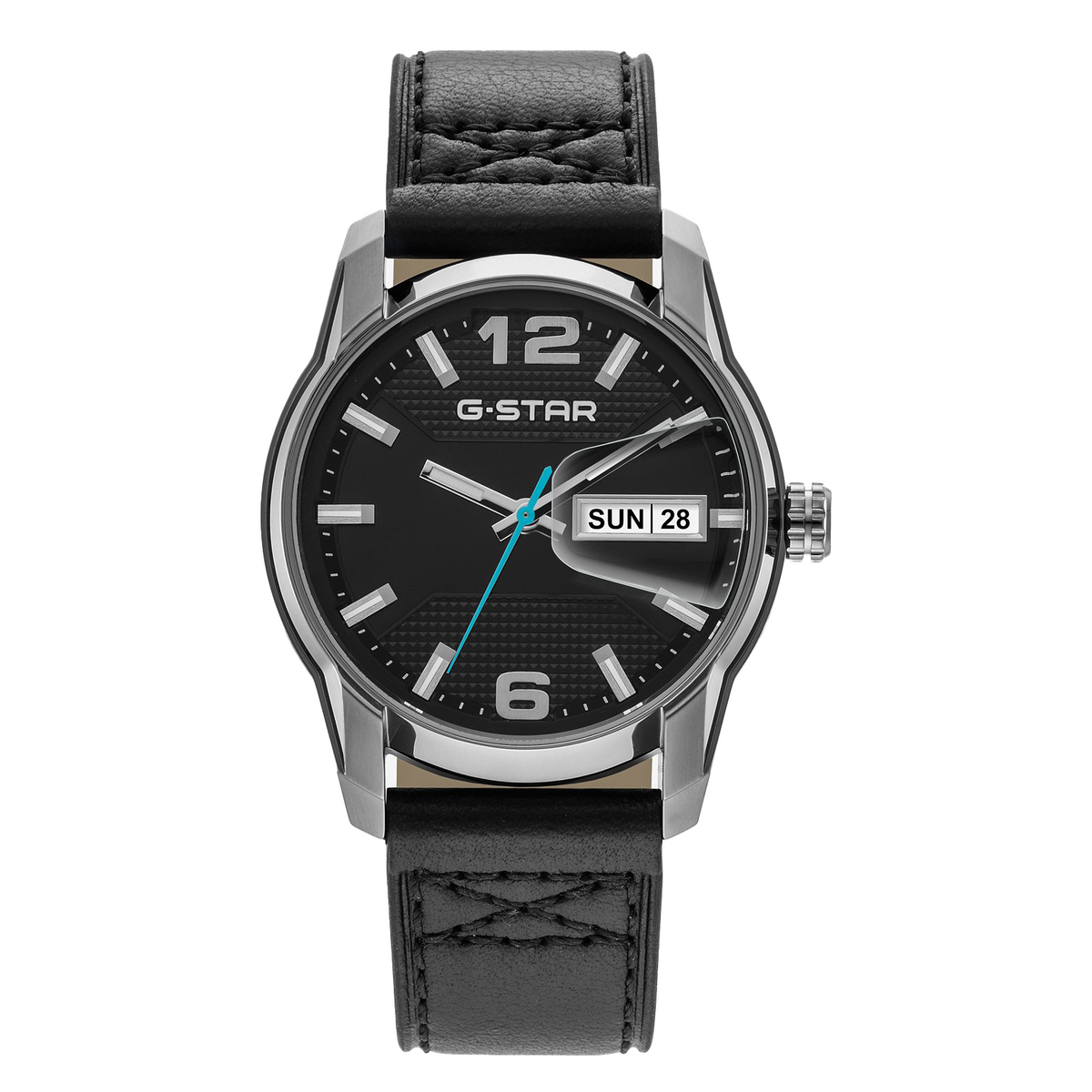 G-STAR Selvedge Black Leather Men's Watch GSW.507.02