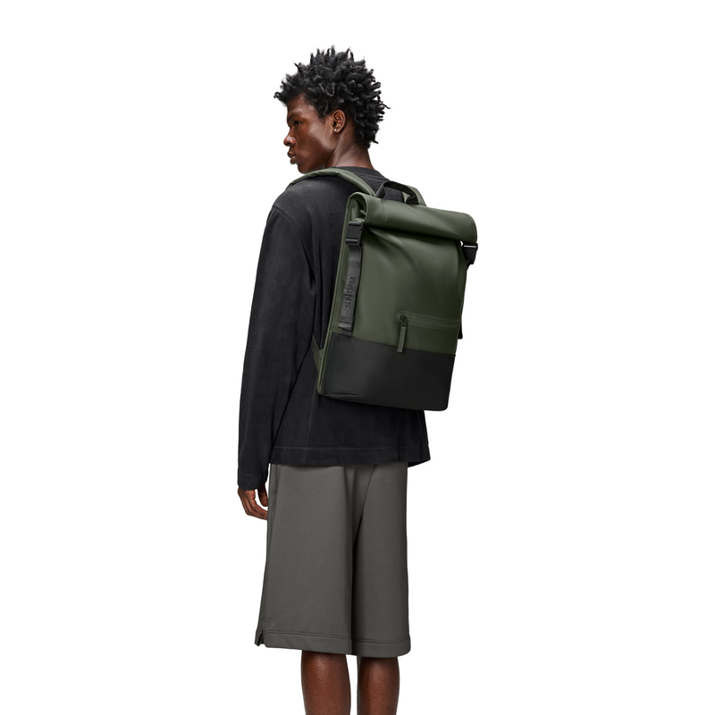 Rains Trail Green Rolltop Backpack R14320-03-zoom-