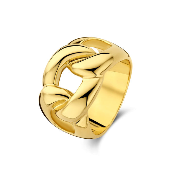 Parte Di Me Bibbiena Poppi Adriane 925 Sterling Zilveren Ring Gold Plated PDM33069