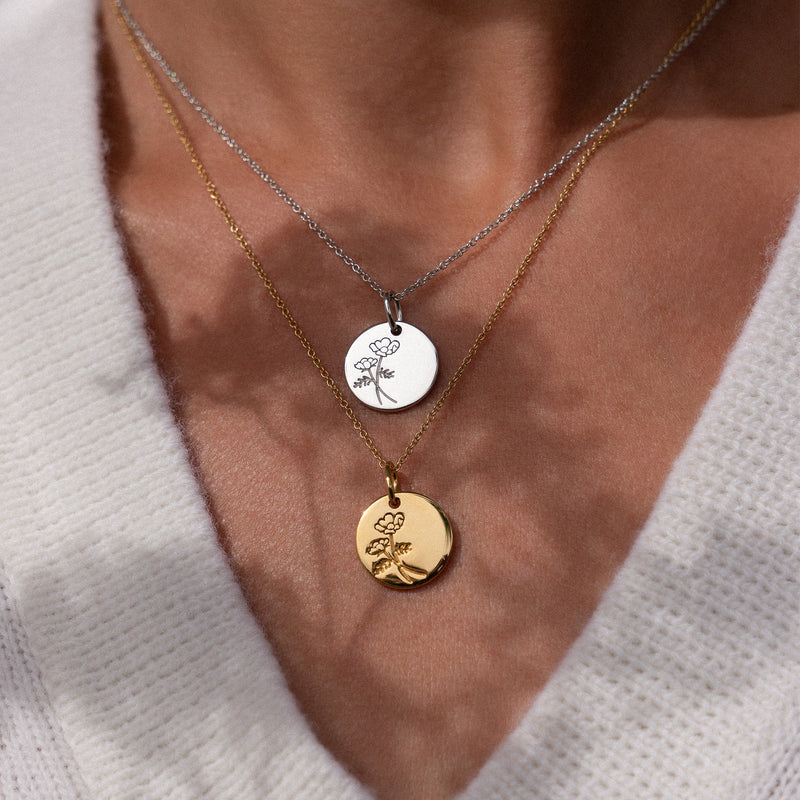 Violet Hamden Venus 925 Sterling Zilveren Ketting met Geboortebloem VH340026-OCT-zoom-