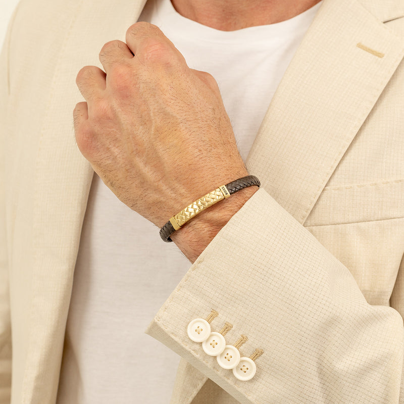 Hugo Boss Tailored Brown Coloured Bracelet HBJ1580675M-zoom-