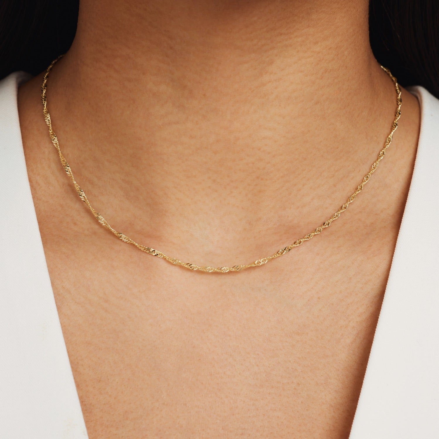 Isabel Bernard Rivoli Lilou 14 Carat Golden Necklace IB340113