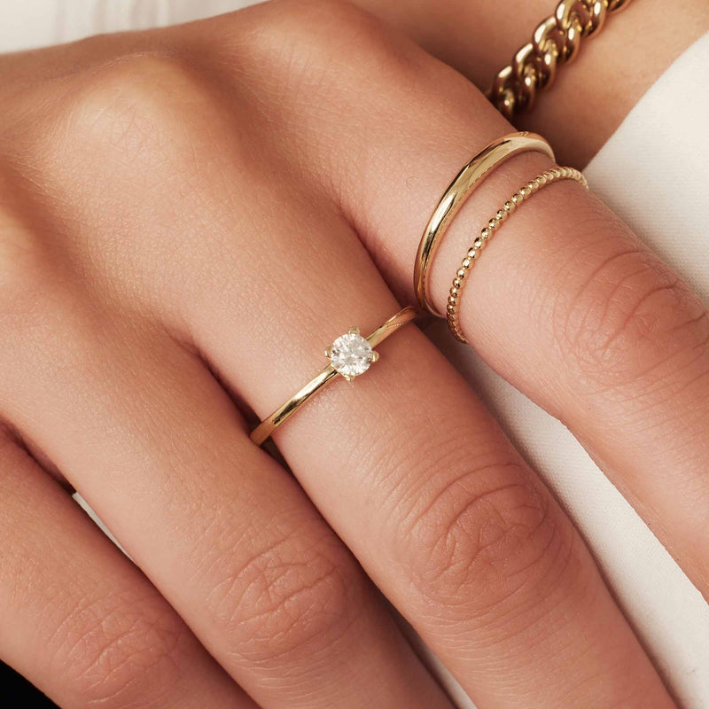 Isabel Bernard Le Marais Isidora 14 Karaat Gouden Ring IB330100-48-zoom-