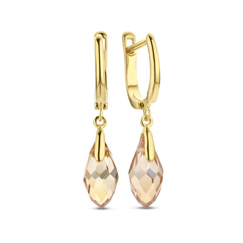 Parte Di Me La Sirena Ombrone 925 Sterling Zilveren Gold Plated Oorhangers PDM36144-zoom-