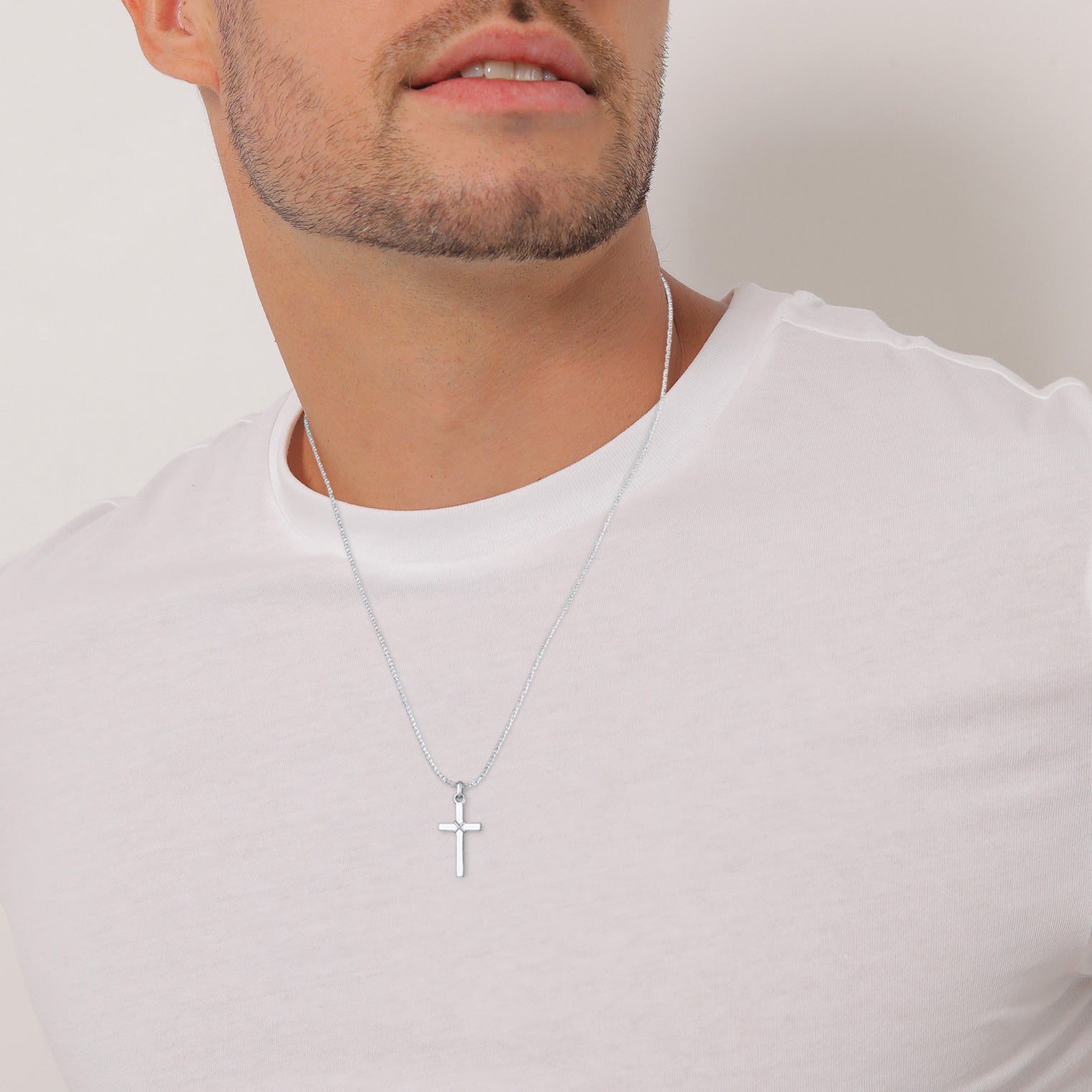 Kuzzoí 925 Sterling Silver Link Chain Necklace 2004-BF-0008062-001