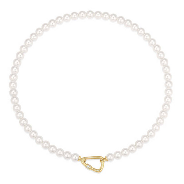 Ania Haie Reimaginer Gold Coloured Shell Pearl Necklace AH-N069-03G