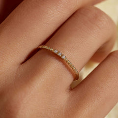 Beloro Jewels Monte Napoleone Mauve 9 karat gold ring with zirconia stones BO330056-60