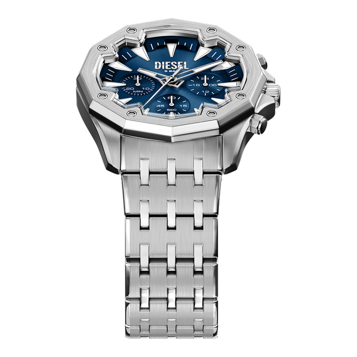 Stinger Round Blue Dial Watch Horloge DZ4706