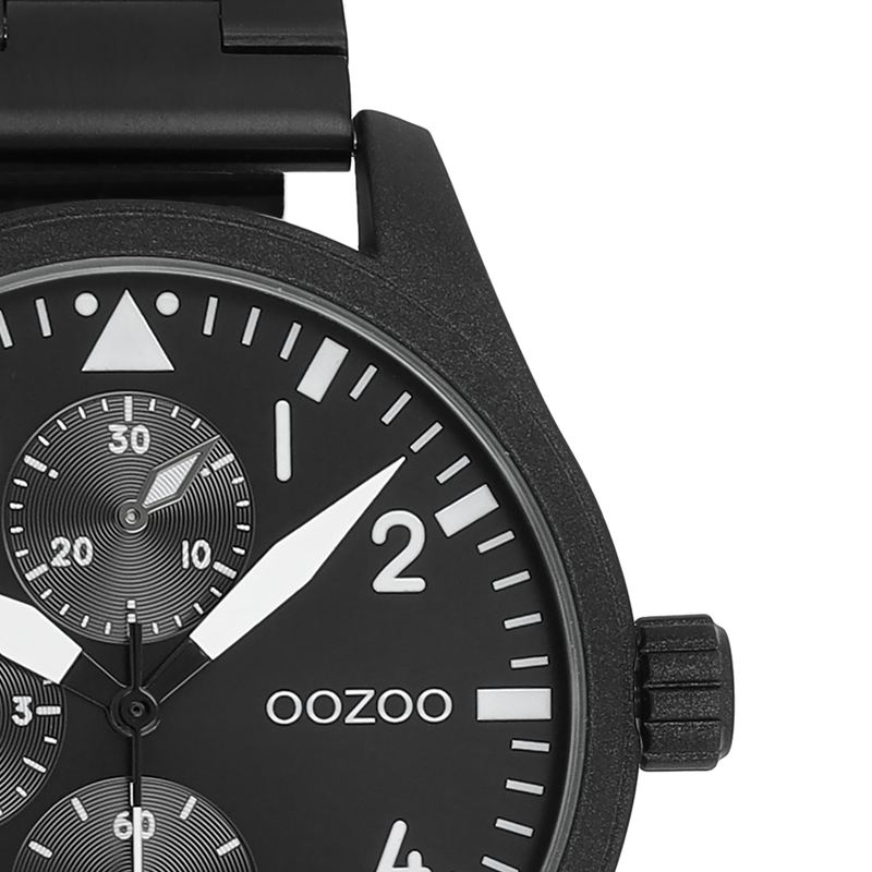 OOZOO Timepieces Zwarte Herenhorloge C11509-zoom-