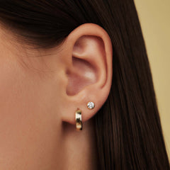 Isabel Bernard Rivoli Juliette 14 Carat Golden Earstuds IB360195