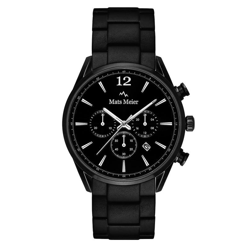 Mats Meier Grand Cornier Chrono Mat Zwart Horloge MM00109-zoom-