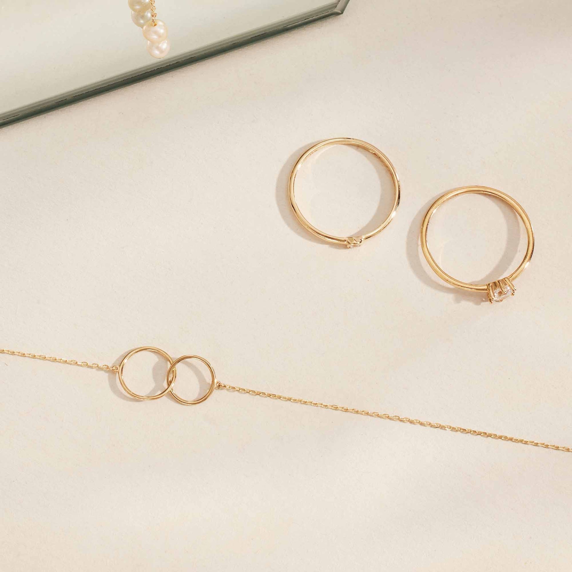 Isabel Bernard Le Marais Loulou 14 Carat Golden Bracelet IB320102 (Length: 18.00 cm)