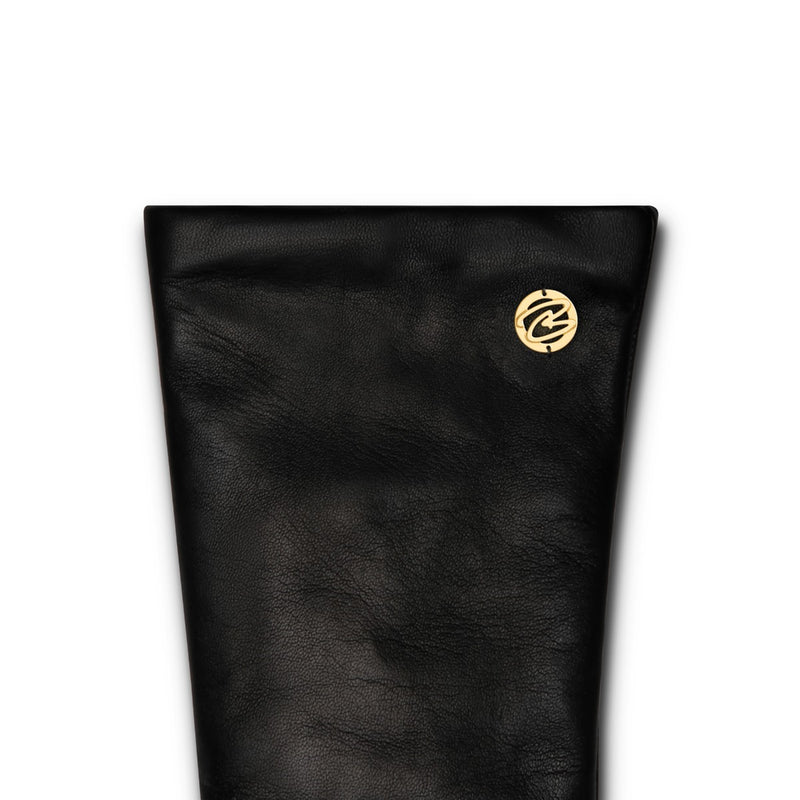 Isabel Bernard Honoré Eleanor Zwarte goatskin Leren gloves IB67000-301--zoom-