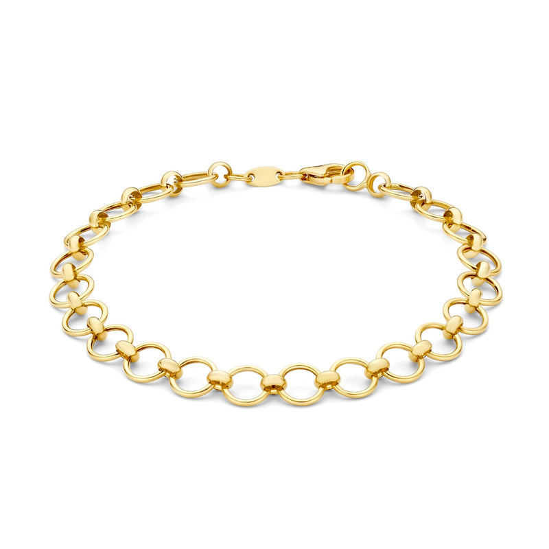 Isabel Bernard Cadeau d'Isabel 14 karaat gouden ketting en armband giftset IB90178-zoom-